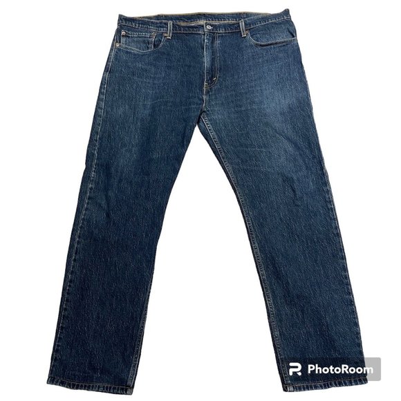 Levis 502 Jeans Men 40x30 (Tag: 40X34) Tapered Leg Regular Fit Denim Pants Blue - Picture 1 of 15